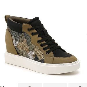 High Top Wedge Sneakers